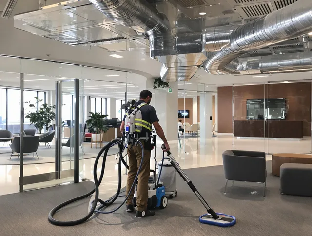 Commercial duct cleaning service by Wayland Air Duct Cleaning in Wayland