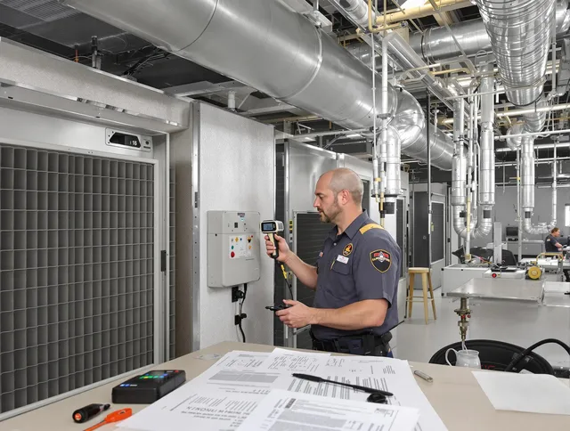 Professional filter system inspection by Wayland Air Duct Cleaning in Wayland