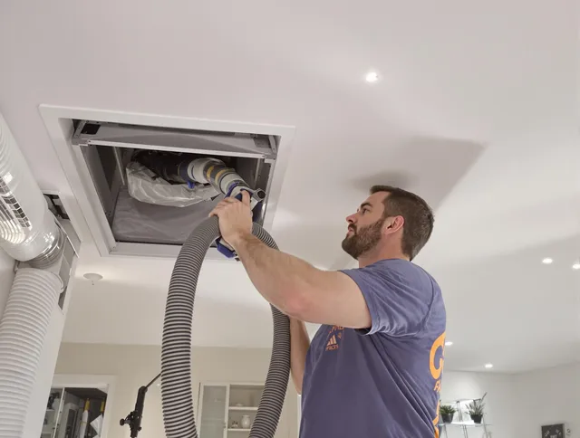 Precision indoor duct cleaning by Wayland Air Duct Cleaning in Wayland